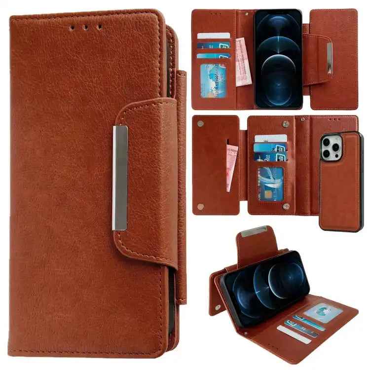 Multifunctional 7-Cards Wallet Leather Phone Case