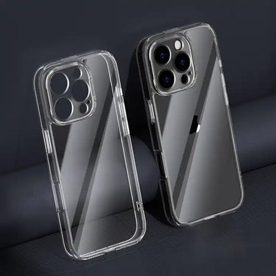 Four Corner Airbag Transparent Glass Phone Case