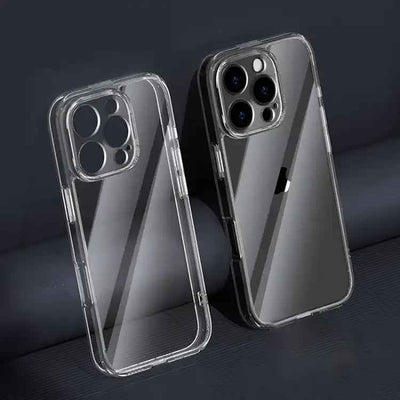 Four Corner Airbag Transparent Glass Phone Case