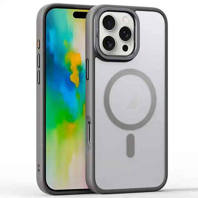 Frosted Lens Holder MagSafe Magnetic Phone Case