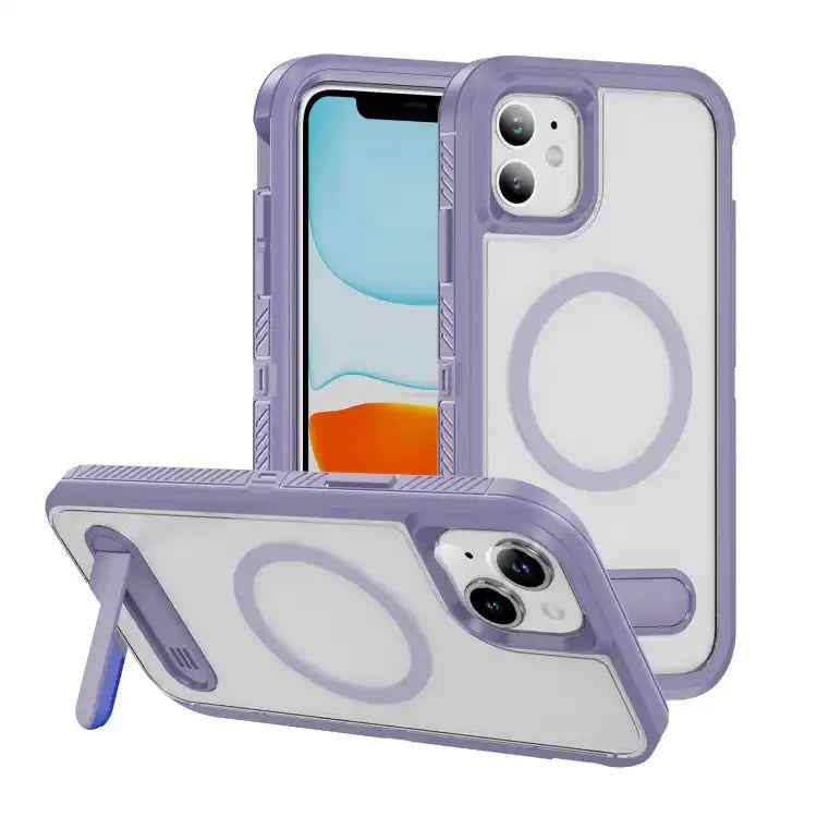 Guard MagSafe Holder Matte PC Hybrid TPU Phone Case