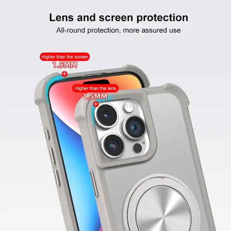 CD Texture 360 Degree Rotating Holder MagSafe Phone Case