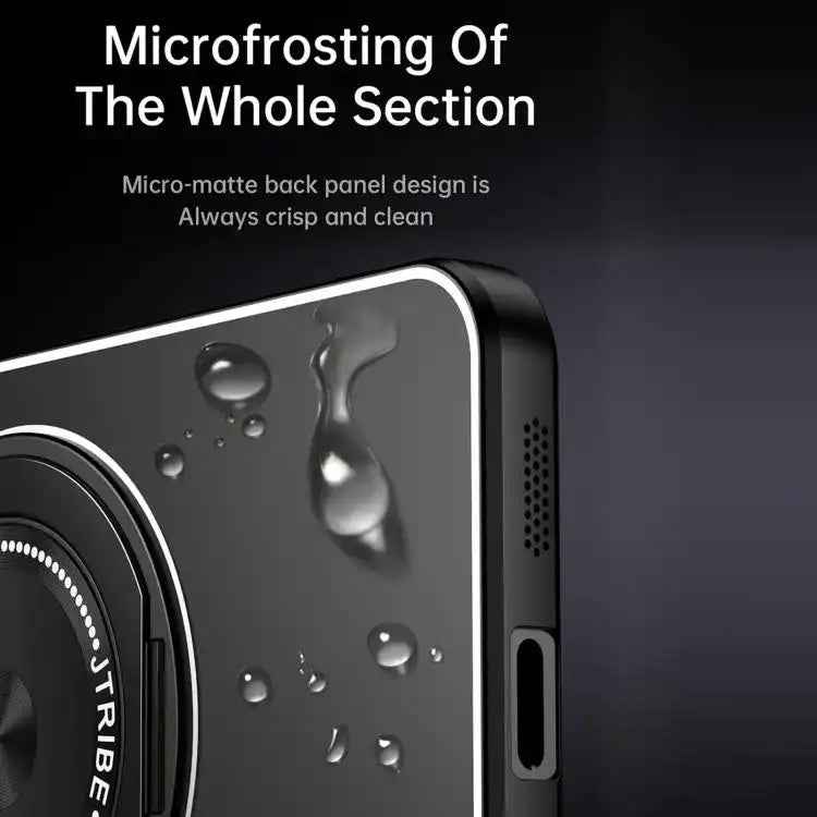 Rotating Holder Frosted Metal Phone Case