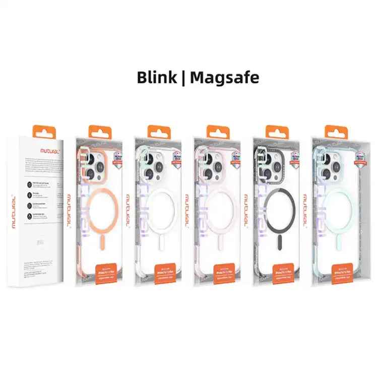 Mutural Blink Series Glitter Edge MagSafe Magnetic Phone Case
