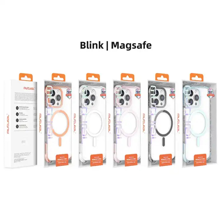 Mutural Blink Series Glitter Edge MagSafe Magnetic Phone Case