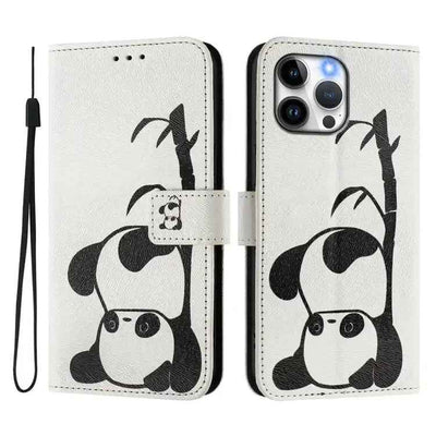 Art Colored Drawing Pattern Leather Phone Case