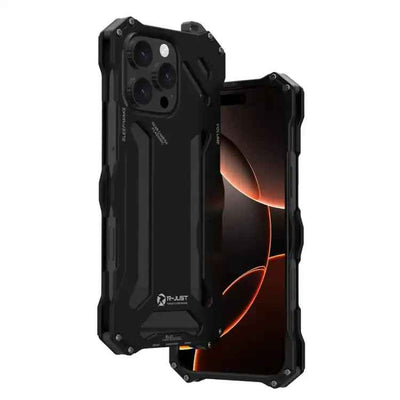 R-JUST RJ-17 Shockproof Armor Hollow Metal Phone Case