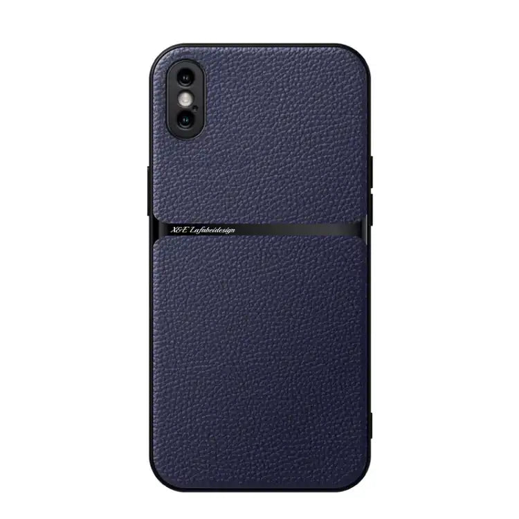 Litchi Leather Magnetic Full Coverage Shockproof Phone Case