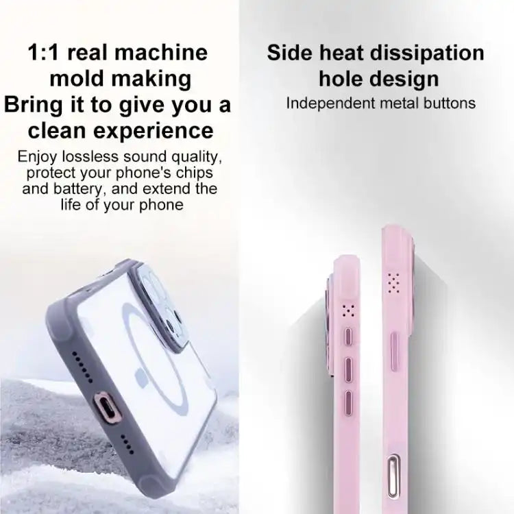 Shockproof MagSafe Magnetic TPU Hybrid Acrylic Phone Case