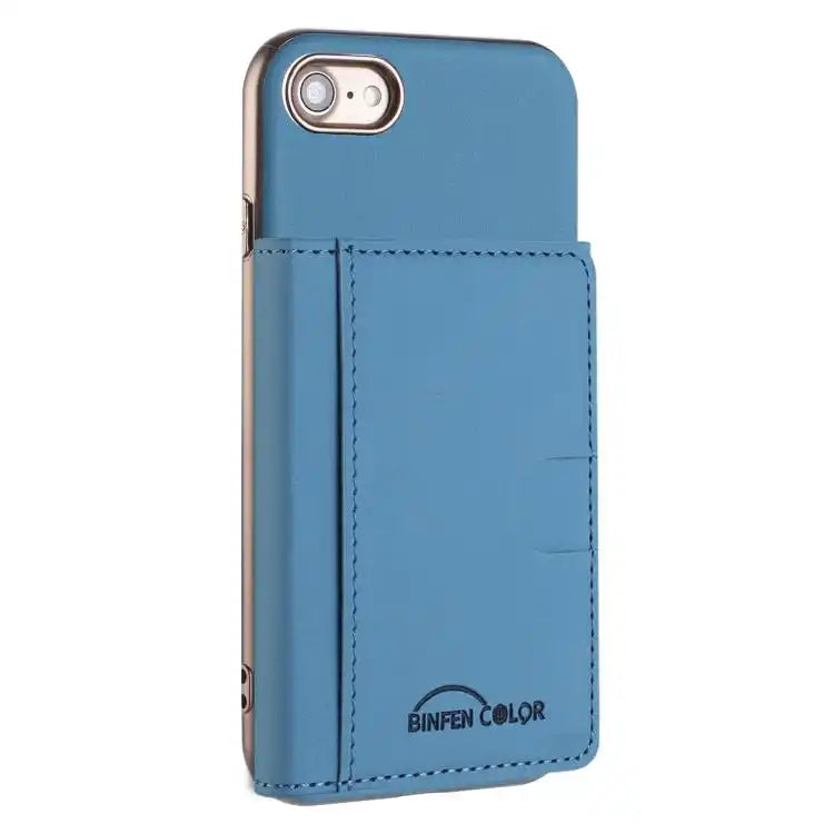 Solid Color Horizontal Magnetic Card Bag RFID MagSafe Phone Case