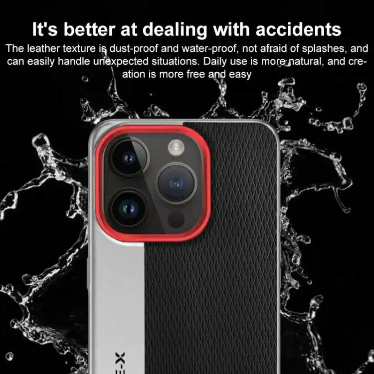 Camera Design Diamond Texture Leather PC Phone Case