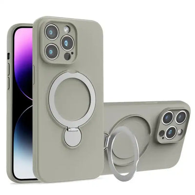 Liquid Silicone MagSafe Holder Phone Case