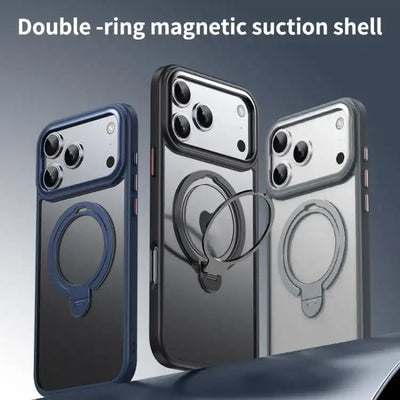 Double Ring MagSafe Magnetic Holder Phone Case