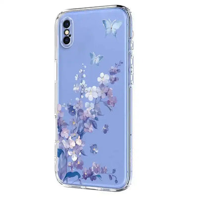 Flower Pattern Painted TPU Phone Case