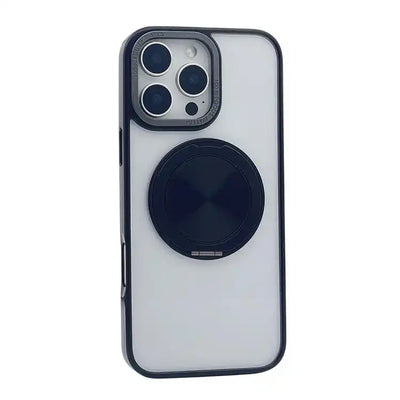 Semi-Transparent 360 Rotation Holder MagSafe Phone Case