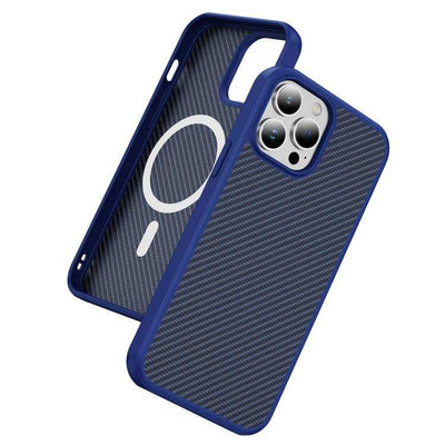 Carbon Fiber Texture Skin-feel MagSafe Phone Case