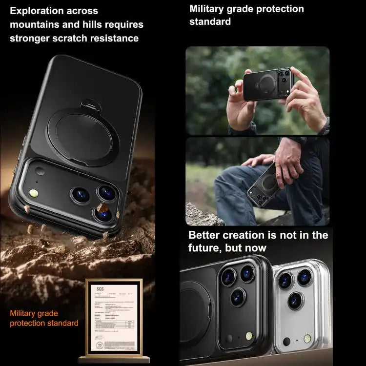 Gear-Style Stress Relief 360 Rotation Holder MagSafe Phone Case