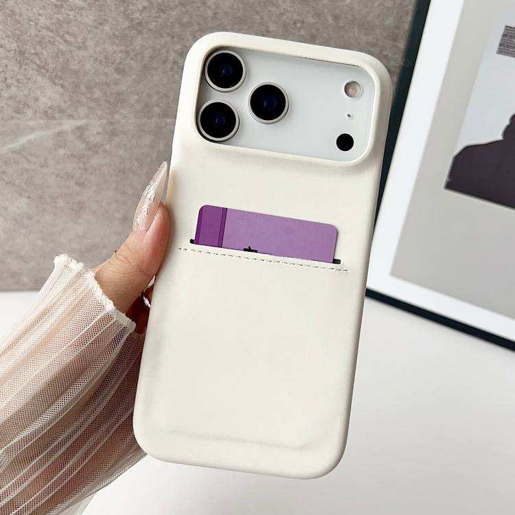 Skin Feel Sheepskin Card Slot Phone Case