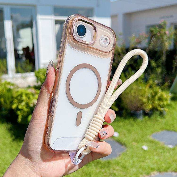 MagSafe Magnetic Clear Phone Case with Wrist Strap