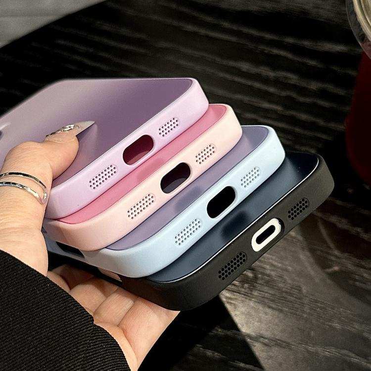 Gradient Silk Print Acrylic Hybrid TPU Phone Case
