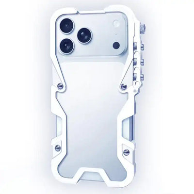 Trigger Design Hollow Metal Frame Phone Case with Lanyard