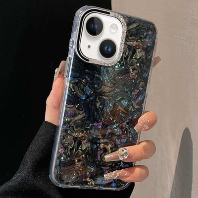 Ink Rhythm Colorful Shell Pattern TPU Hybrid IMD Phone Case