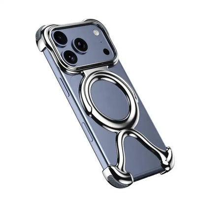 Liquid Plating PC Hollow MagSafe Phone Case