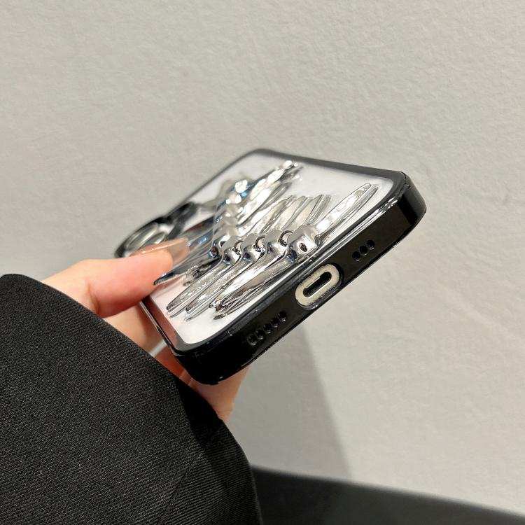 Epoxy Diffusion Fishbone Acrylic Phone Case