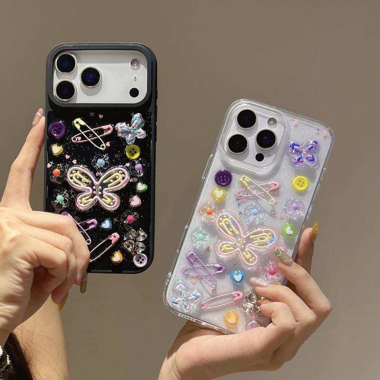 Epoxy Dopamine Butterfly Acrylic Phone Case