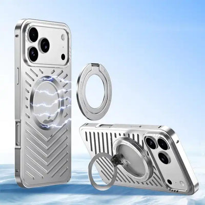 Cooling MagSafe Magnetic Holder Metal Phone Case
