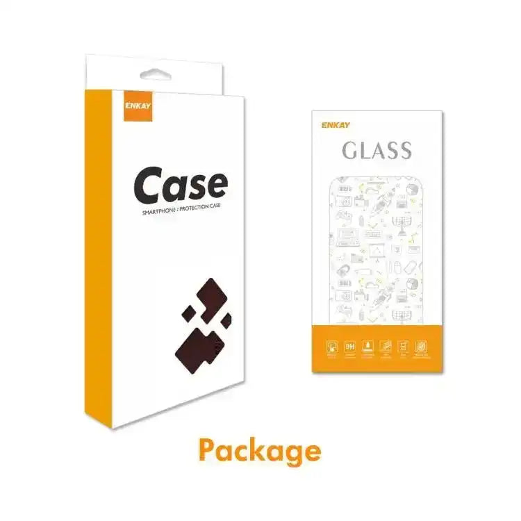 ENKAY Card Wallet Calf Texture Leather Phone Case with Thickened Glue No White Edge Film ENKAY