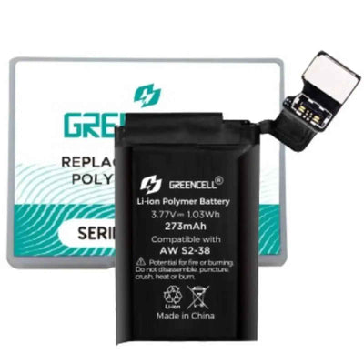 Greencell Apple Watch 2 38mm Replacement Battery with Adhesive Strips 273mAh