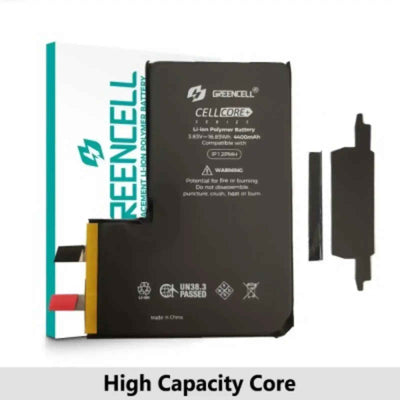 Greencell Core Series- High Capacity 4400mAh iPhone 12 Pro Max Replacement Battery Core with Adhesive Strips