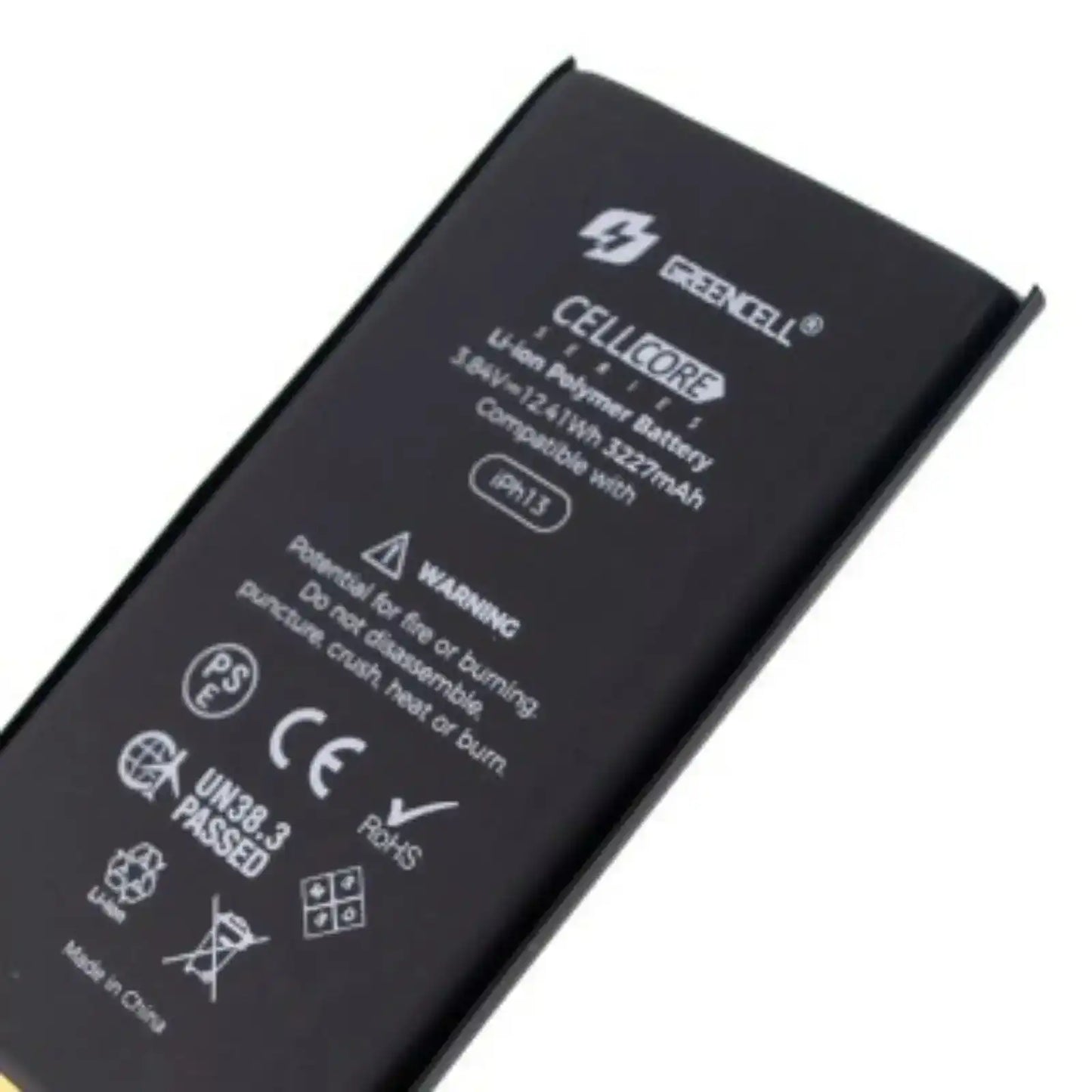 Greencell Core Series- Standard Capacity 3227mAh iPhone 13 Replacement Battery Core with Adhesive Strips GREENCELL