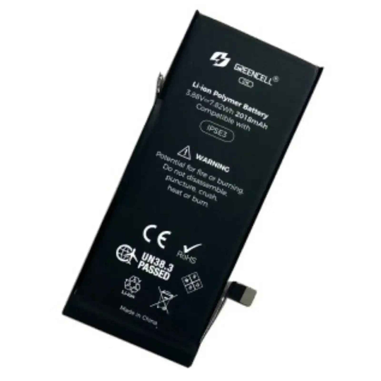 Greencell Crack Series- iPhone SE 2022 CRACK Battery with Adhesive Strips 2018mAh No Need Soldering & No Need Tag-on
