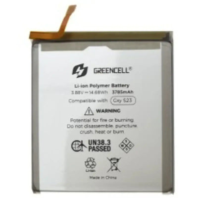 Greencell Samsung Galaxy S23 5G G911B Replacement Battery with Adhesive Strips 3785mAh GREENCELL
