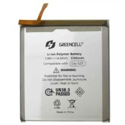 Greencell Samsung Galaxy S23 5G G911B Replacement Battery with Adhesive Strips 3785mAh