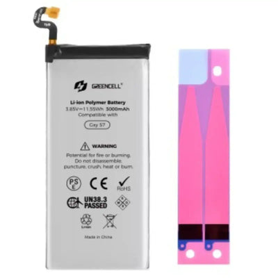 Greencell Samsung Galaxy S7 G930 Replacement Battery with Adhesive Strips 3000mAh GREENCELL