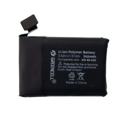 Greencell Standard Capacity 342mAh Apple Watch Series 3 Replacement Battery with Adhesive Strips GREENCELL