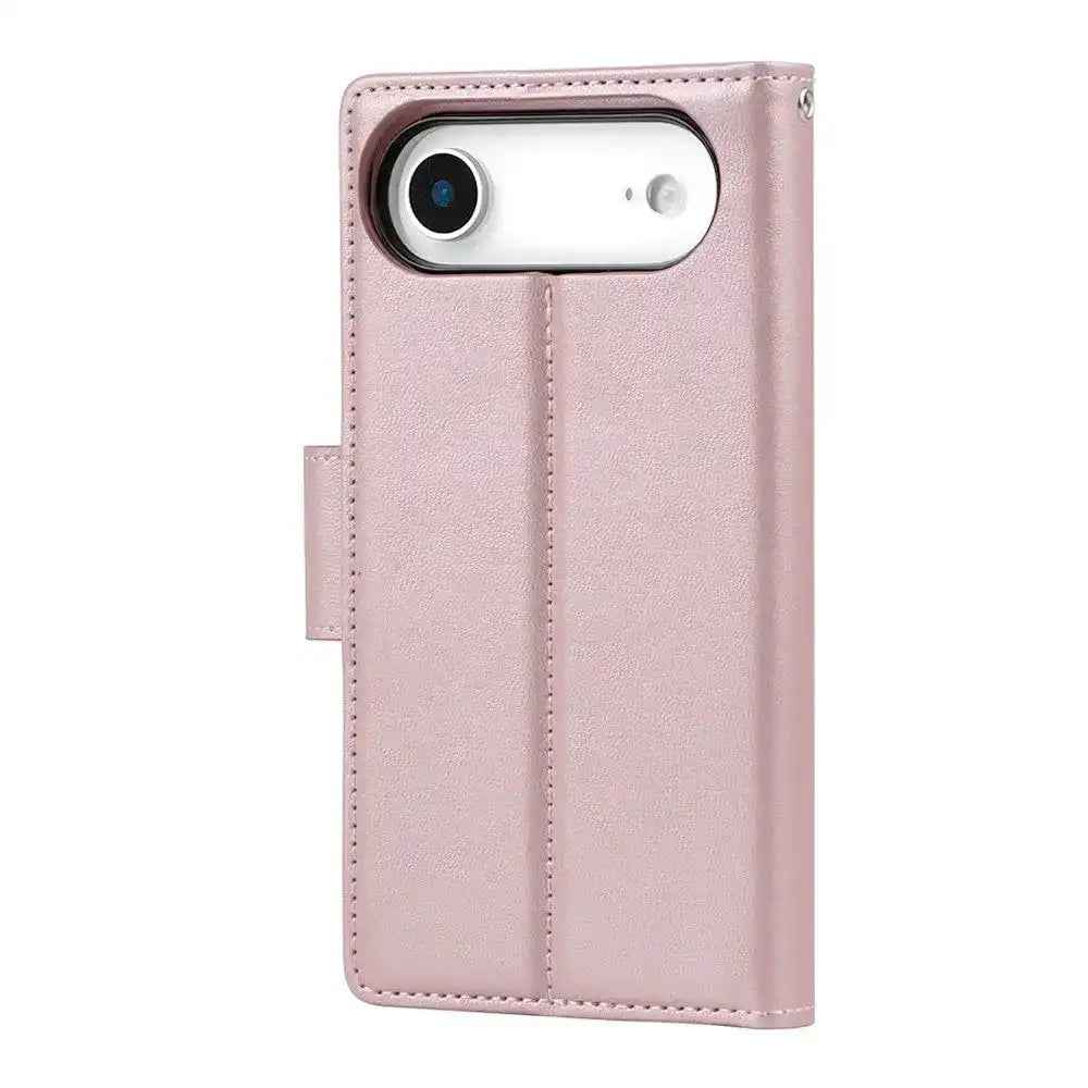 Hanman 2 in 1 Detachable Flip Leather Wallet Case With Magnetic Ring for iPhone 17 Air