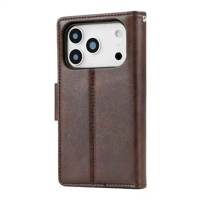 Hanman 2 in 1 Detachable Flip Leather Wallet Case With Magnetic Ring for iPhone 17 Pro Max