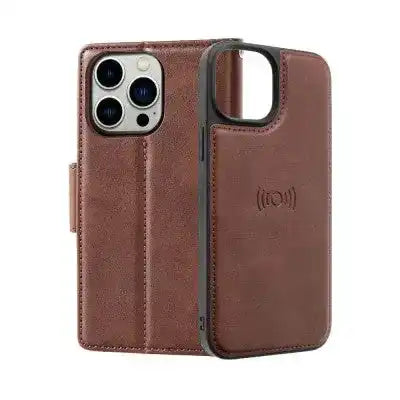 Hanman 2 in 1 Detachable Magnetic Flip Leather Wallet Cover Case for iPhone 16 Pro Max Hanman