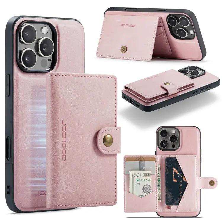 JEEHOOD J01 Retro Magnetic Detachable Wallet Phone Case JEEHOOD