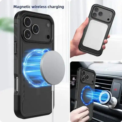 Kalebol 2 in 1 Matte MagSafe Shockproof Phone Case Kalebol