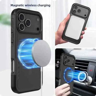 Kalebol 2 in 1 Matte MagSafe Shockproof Phone Case