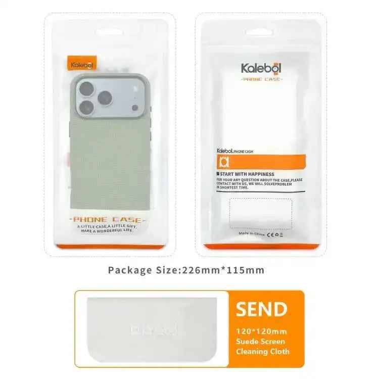 Kalebol Fabric-Textured Perforated MagSafe PC Phone Case
