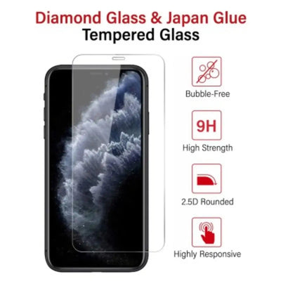 Kinglas 10 Packs Tempered Glass Screen Protector For iPhone 12 mini (Diamond Glass & Japan Glue Upgrade) Kinglas