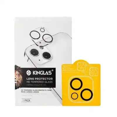 Kinglas Back Camera Lens HD Tempered Glass+Black Circle for iPhone 13 13 mini