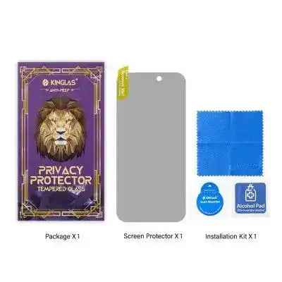 Kinglas Privacy Tempered Glass Screen Protector For iPhone 16