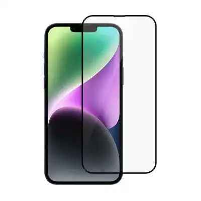 Kinglas Screen Printing Full Screen Black Edge Tempered Glass Screen Protector For iPhone 13 Pro Max 14 Plus